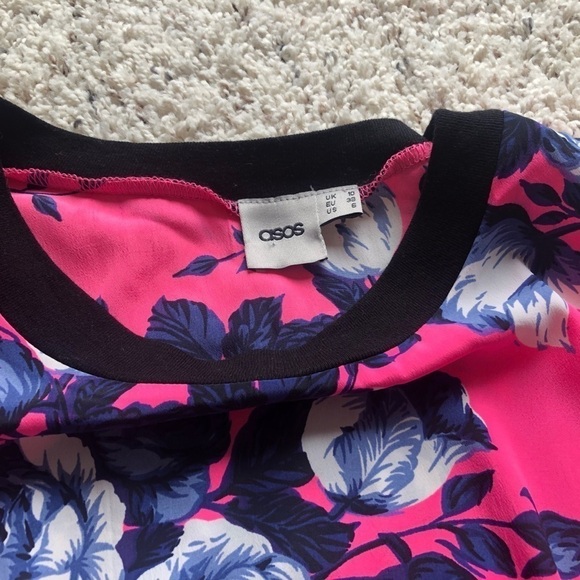 ASOS floral pink short sleeve midi s… - Picture 6 of 10